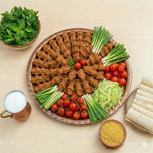 Bakır Tepsi Çiğ Köfte (Menderes)